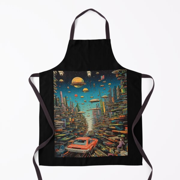 Item preview, Retro-Futuristic Cityscapes: Soaring Cars of the Atomic Age designed and sold by JLCableStudio.