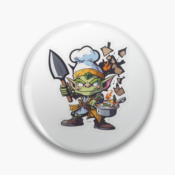 Item preview, Grumpy goblin chef designed and sold by Stickermagician.