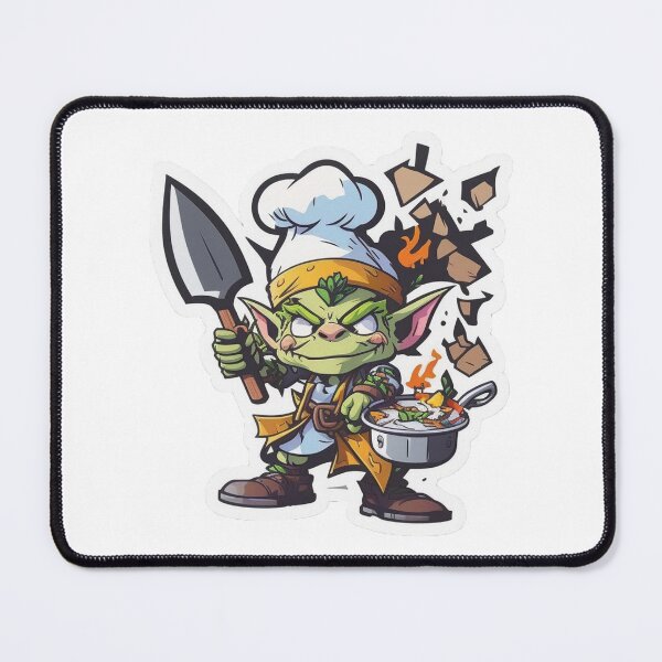 Item preview, Grumpy goblin chef designed and sold by Stickermagician.