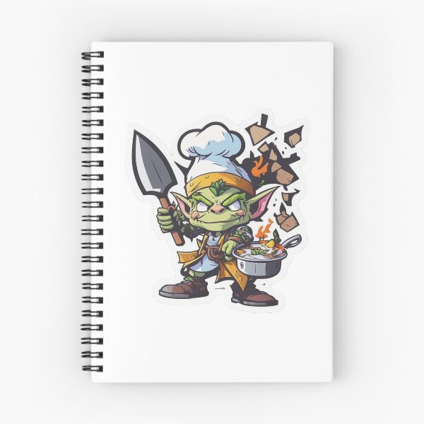 Item preview, Grumpy goblin chef designed and sold by Stickermagician.