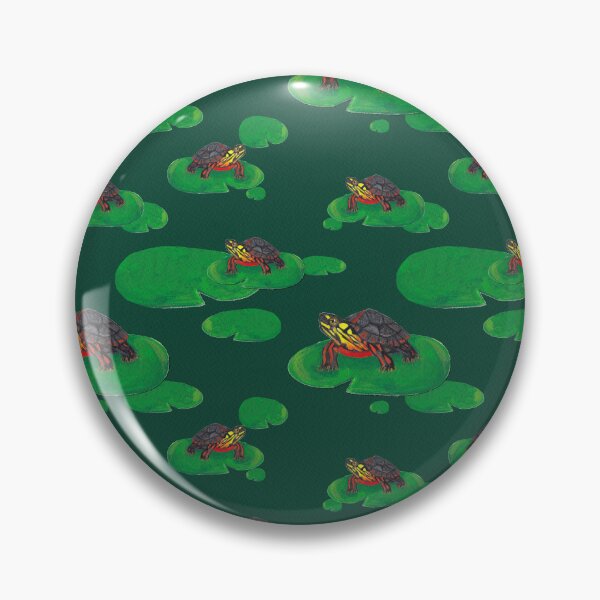 Item preview, Painted Turtle on a lily pad designed and sold by Peleegirl.