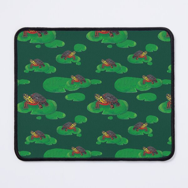 Item preview, Painted Turtle on a lily pad designed and sold by Peleegirl.
