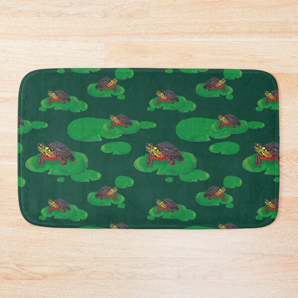 Item preview, Painted Turtle on a lily pad designed and sold by Peleegirl.