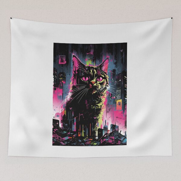 Item preview, Colorful Cat in a Desolate World! designed and sold by ice1103.