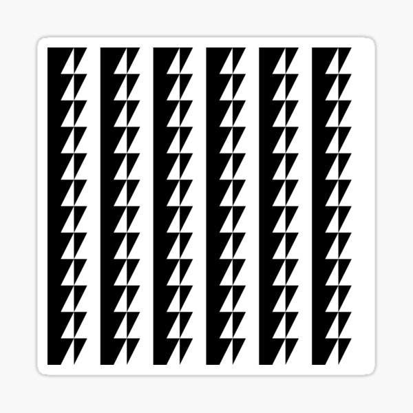 BW Tessellation 5 Sticker