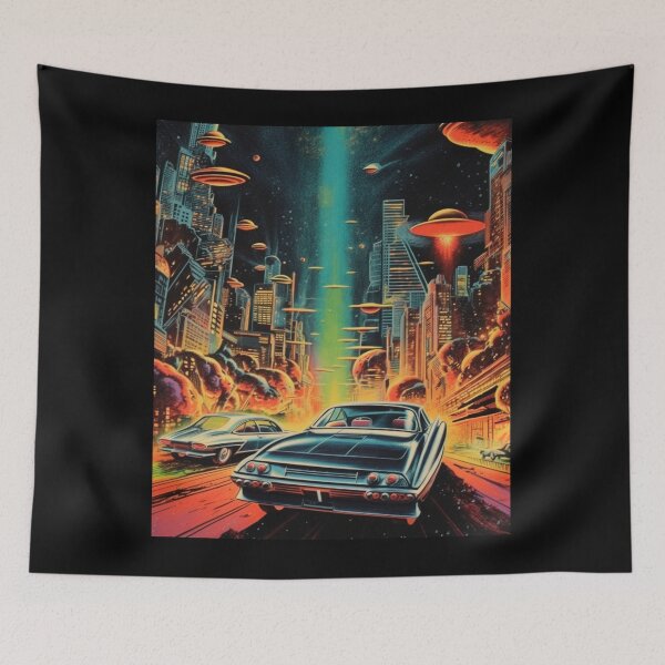 Item preview, Retro-Futuristic Cityscapes: Soaring Cars of the Atomic Age designed and sold by JLCableStudio.