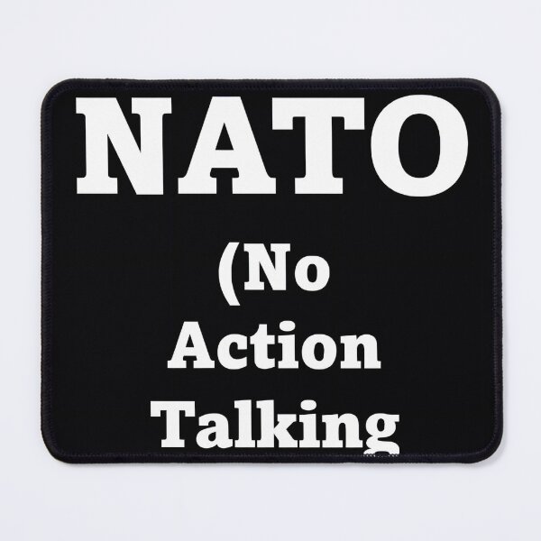Item preview, I'm NOT NATO(No Action Talking Only)_Texts designed and sold by Jinwook Kim.