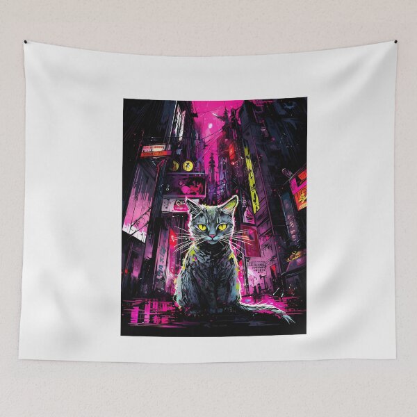 Item preview, Colorful Cat in a Desolate World! designed and sold by ice1103.
