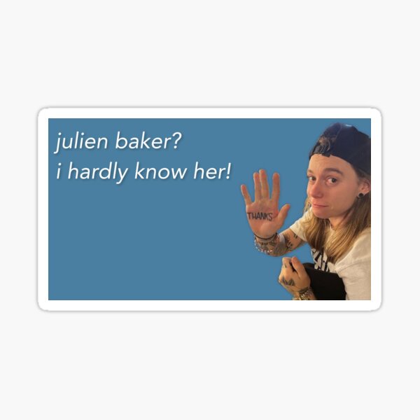 Artikel-Vorschau von Julien Baker? Ich kenne sie kaum! Autoaufkleber, designt und verkauft von mitskilations.