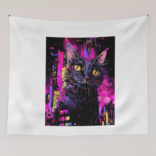 Item preview, Colorful Cat in a Desolate World! designed and sold by ice1103.
