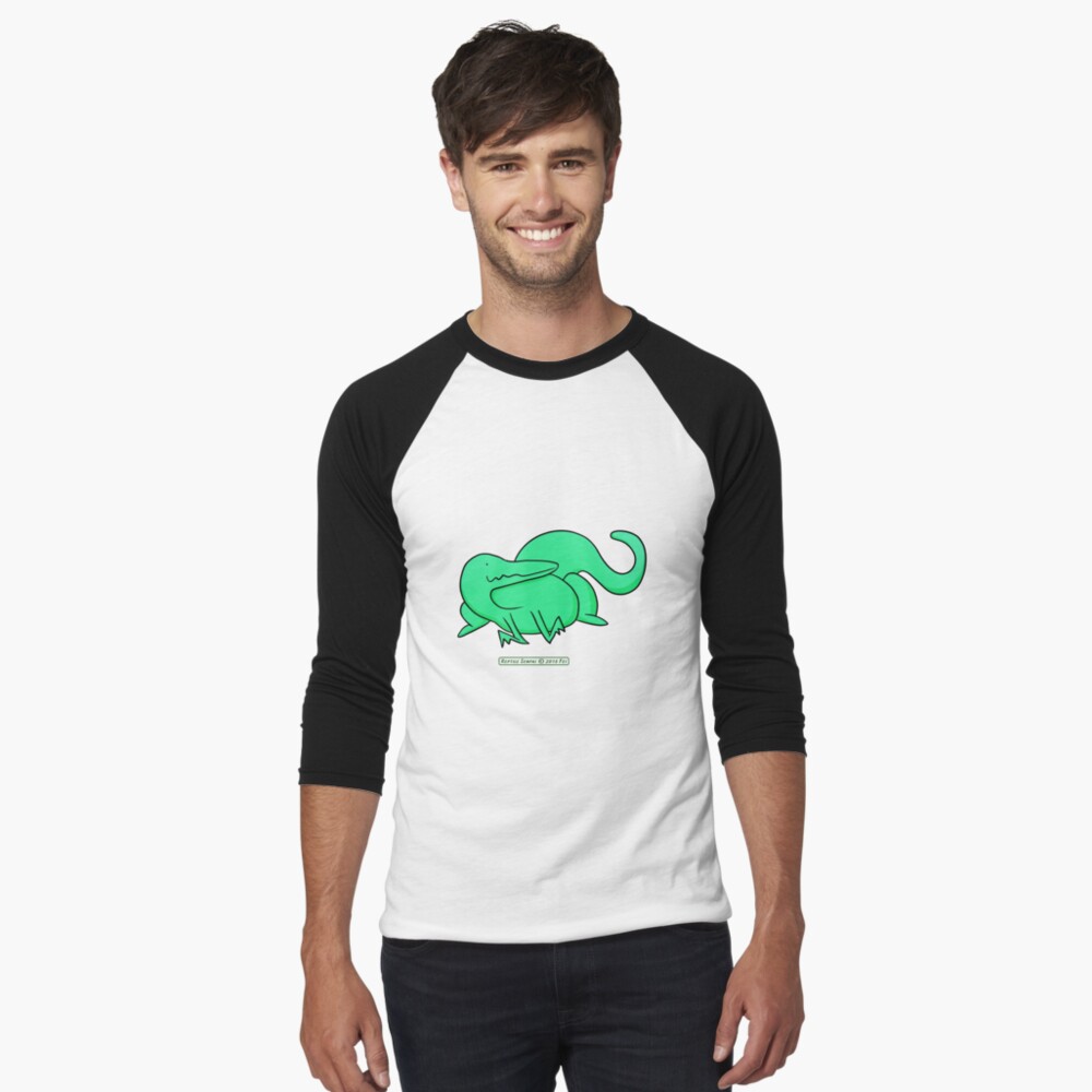 Item preview, Baseball ¾ Sleeve T-Shirt designed and sold by reptilesenpai.