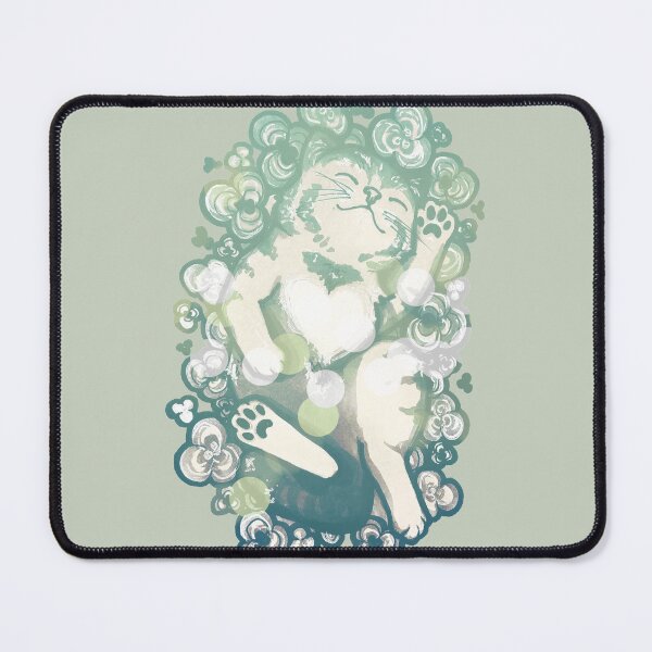 Item preview, Kitten Dreaming in the Clovers designed and sold by Amanda Richmond.