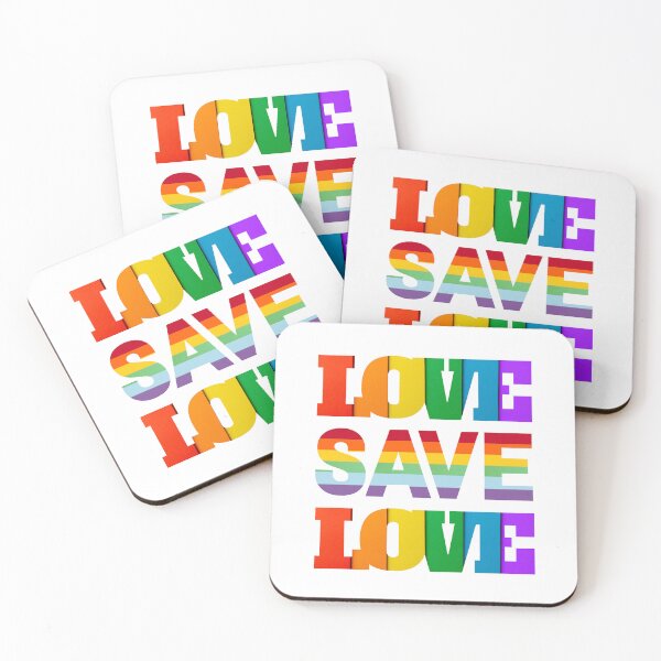 Item preview, Love Save Love, LGBTQIA Pride designed and sold by ShopULove.