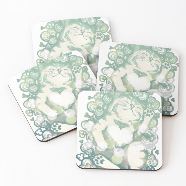 Item preview, Kitten Dreaming in the Clovers designed and sold by Amanda Richmond.