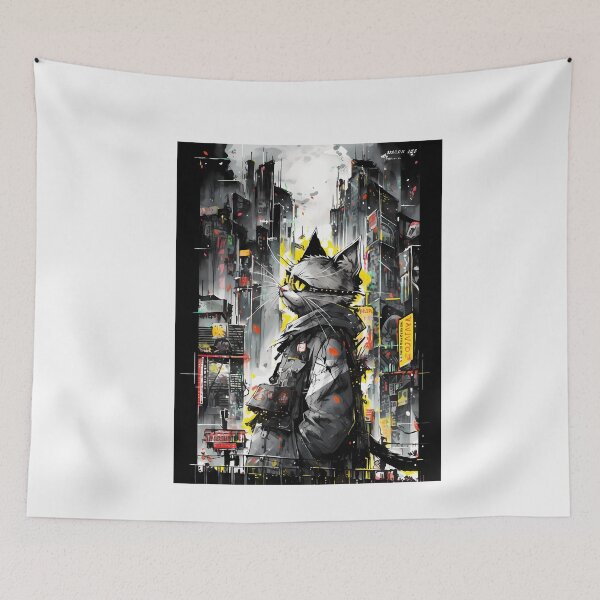 Item preview, Colorful Cat in a Desolate World! designed and sold by ice1103.