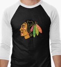 chicago blackhawks t shirts Men's Baseball ¾ T-Shirt