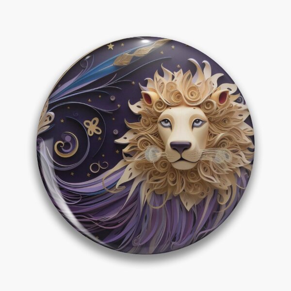 Item preview, Lion on a dark purple background. Vector illustration for your design designed and sold by aiphotosart.