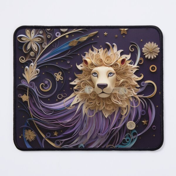 Item preview, Lion on a dark purple background. Vector illustration for your design designed and sold by aiphotosart.