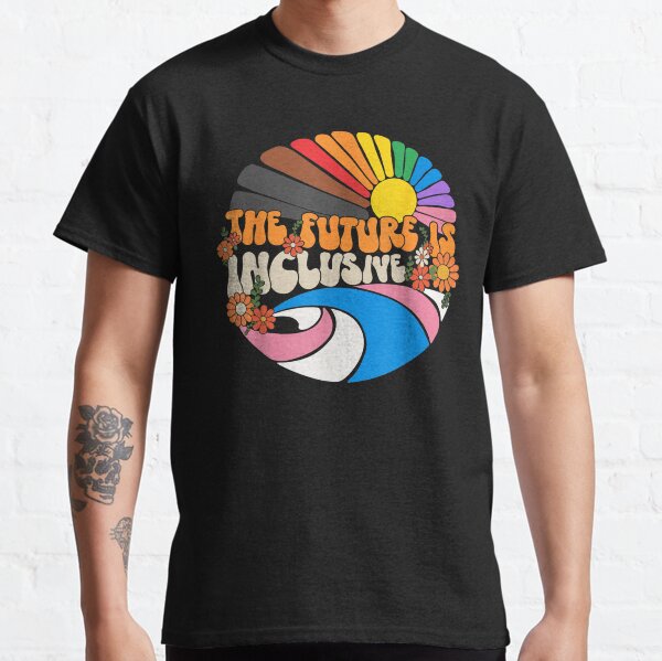 Artikel-Vorschau von Die Zukunft ist inklusive LGBT-Flagge Groovy Gay Rights Pride, designt und verkauft von fastenrainy.