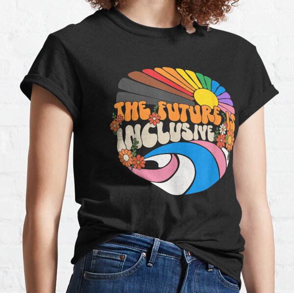 Artikel-Vorschau von Die Zukunft ist inklusive LGBT-Flagge Groovy Gay Rights Pride, designt und verkauft von fastenrainy.