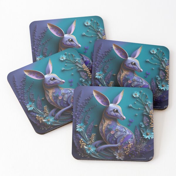 Item preview, Illustration of a rabbit with flowers on a blue background. 3d rendering designed and sold by aiphotosart.