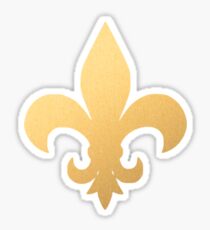 Gold Fleur de Lis Sticker