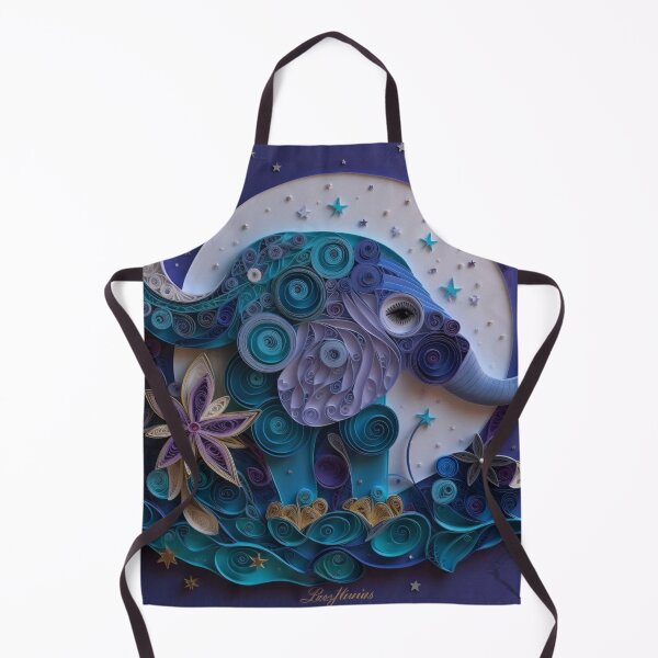 Item preview, The moon and the elephant in the form of a stylized fish designed and sold by aiphotosart.