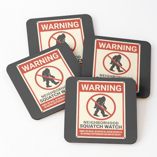 Item preview, Neighborhood Squatch Watch Funny Bigfoot Sign designed and sold by Wild-Neptune.