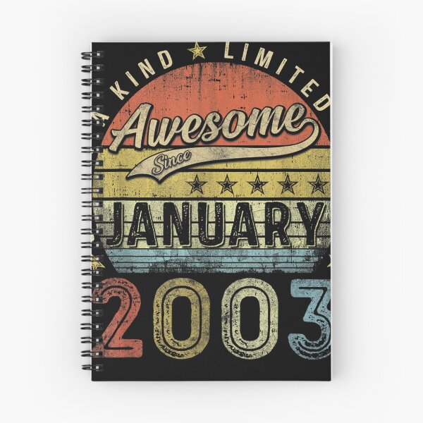 Item preview, 20th Birthday Gift Awesome Since January 2003 20 Year designed and sold by SamWilson25.