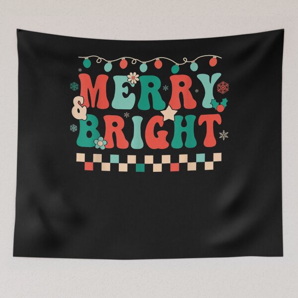 Item preview, Retro Groovy Merry Christmas Bright Hippie Family Matching designed and sold by TishilaFarmer.