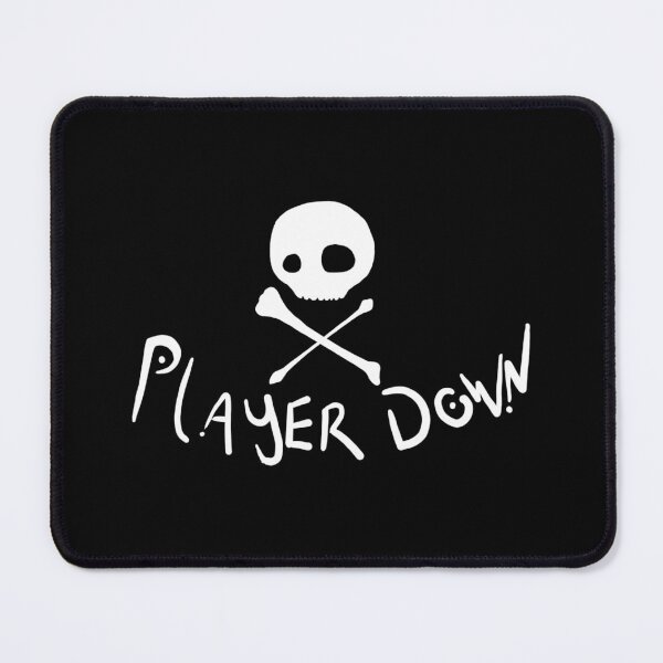 Item preview, Player Down White designed and sold by Hoxypox.