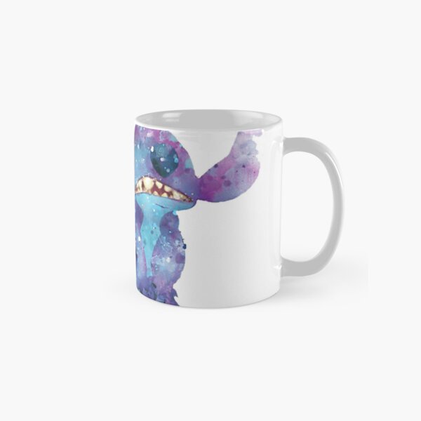 Taza cerámica personalizada Stitch dibujando corazones