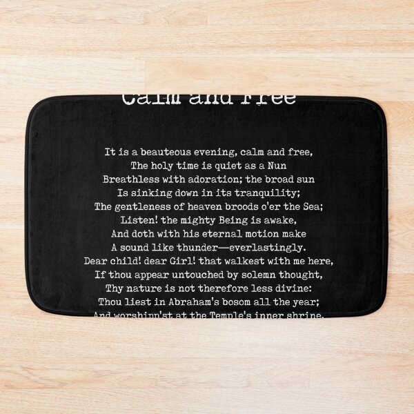 Item preview, It is a Beauteous Evening - William Wordsworth Poem - Literature - Typewriter Print 2 - Black designed and sold by Studio Grafiikka.