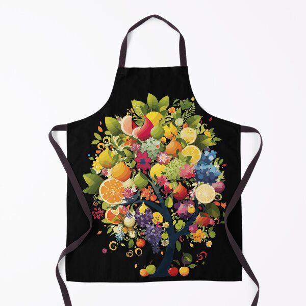 Item preview, Harvest Season: A Fruit Tree Covered with Fruits and Flowers in Watercolor designed and sold by Flower Fantasy Watercolor.