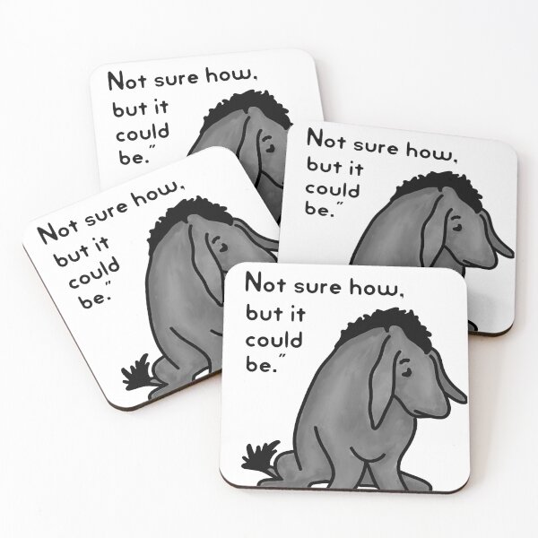 Item preview, Sad Eeyore Quote designed and sold by dewey-temika.