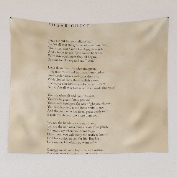 Artikelvorschau, Equipment - Edgar Guest Poem - Literature - Typewriter Print 2 - Vintage entworfen und verkauft von Studio Grafiikka.
