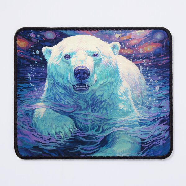 Item preview, Swimming Polar Bear designed and sold by berubettoart.