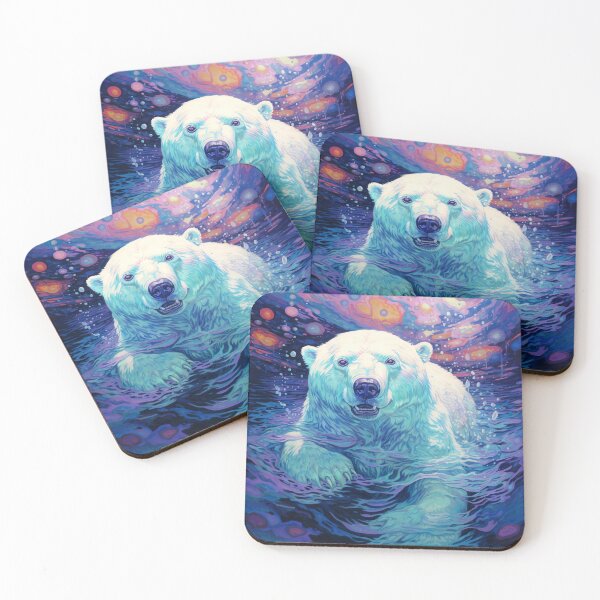 Item preview, Swimming Polar Bear designed and sold by berubettoart.