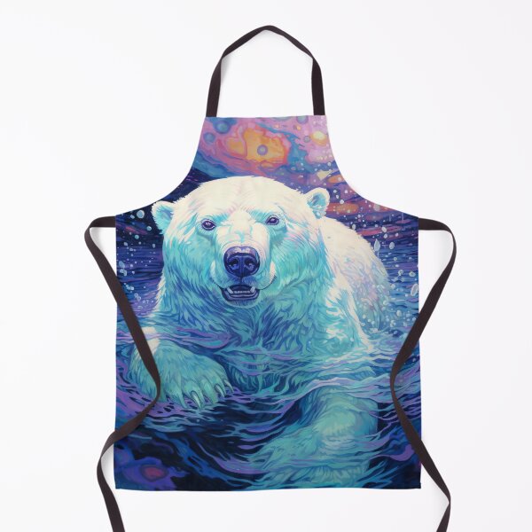 Item preview, Swimming Polar Bear designed and sold by berubettoart.