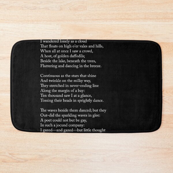 Item preview, Daffodils - William Wordsworth Poem - Literature - Typography Print 1 - Black designed and sold by Studio Grafiikka.