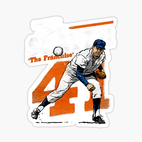 Tom Seaver #41 Jersey Number Sticker for Sale by StickBall