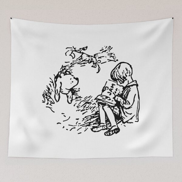 Item preview, The Great Retro Winnie The Pooh And Christopher Robins Vintage Art Video Game Birthday designed and sold by dewey-temika.