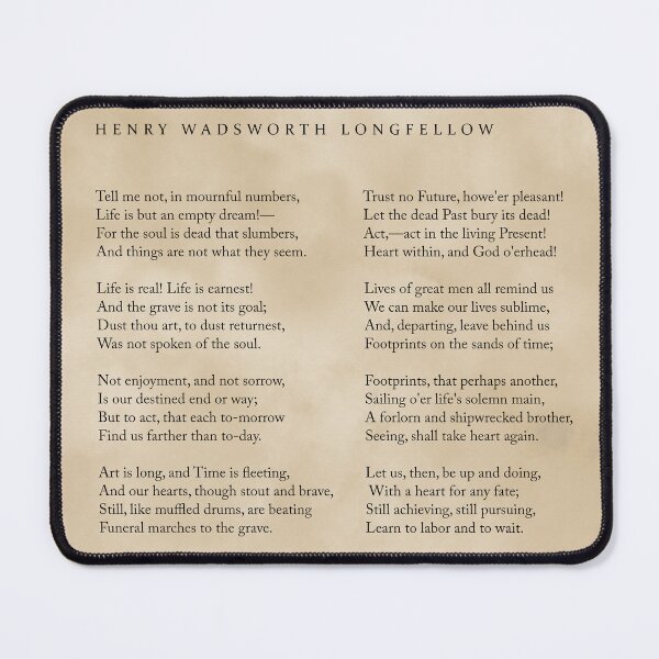 Item preview, A Psalm Of Life - Henry Wadsworth Longfellow Poem - Literature - Typewriter Print 2 - Vintage designed and sold by Studio Grafiikka.