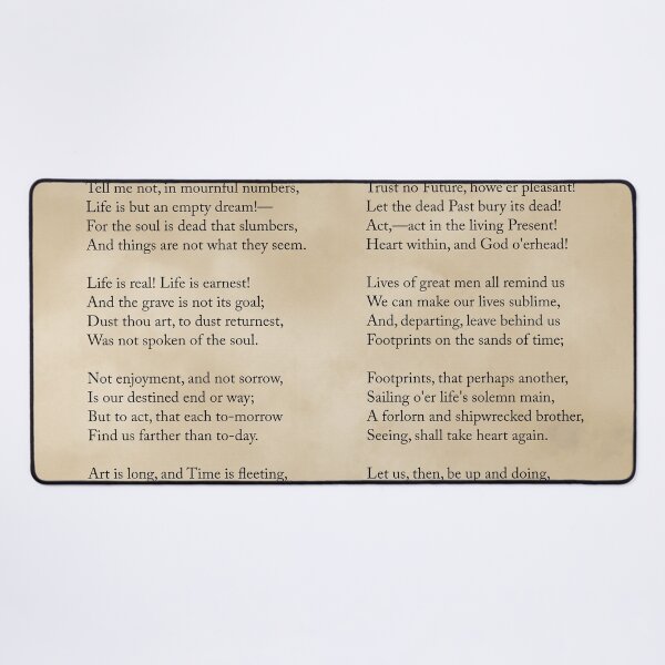 Item preview, A Psalm Of Life - Henry Wadsworth Longfellow Poem - Literature - Typewriter Print 2 - Vintage designed and sold by Studio Grafiikka.