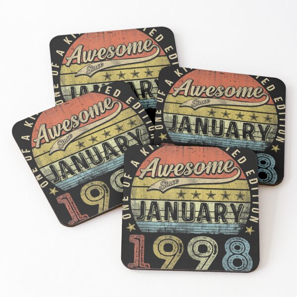 Item preview, 25th Birthday Gift Awesome Since January 1998 25 Year Old designed and sold by SamWilson25.