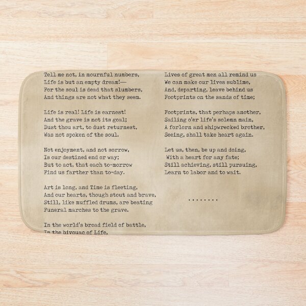 Item preview, A Psalm Of Life - Henry Wadsworth Longfellow Poem - Literature - Typewriter Print 2 - Vintage designed and sold by Studio Grafiikka.