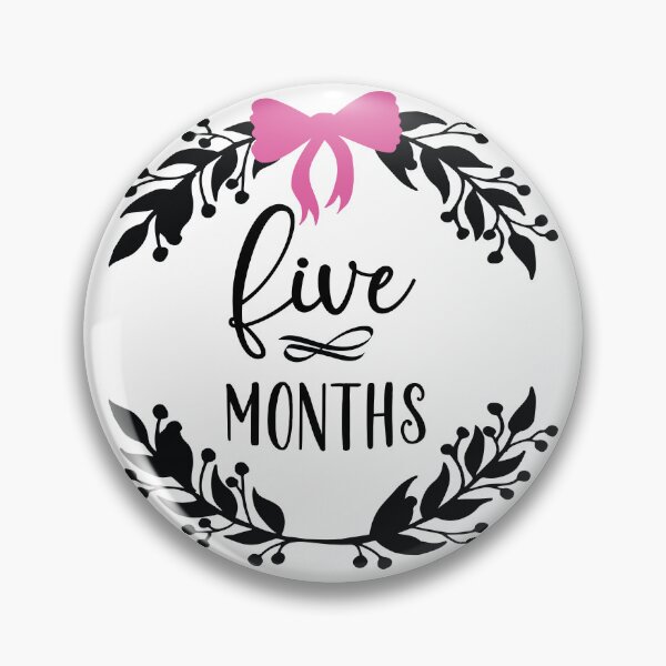 Item preview, Five Months Baby Milestone designed and sold by simmoredsign.