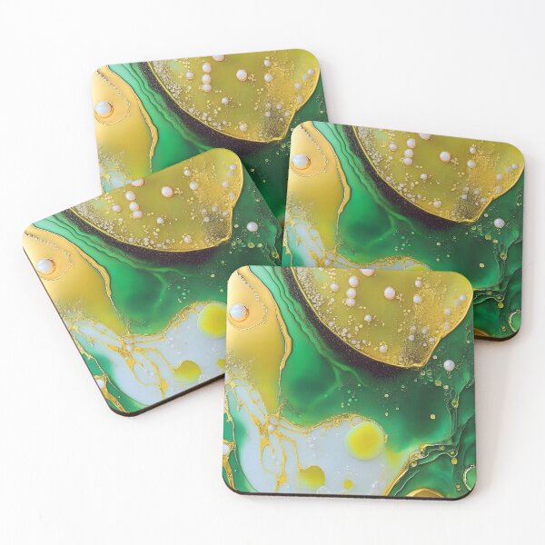 Item preview, Emerald Euphoria Alcohol Ink Design designed and sold by AussieMuma.