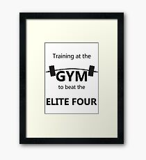 Elite Four Gym Shirt Framed Print