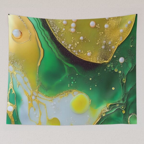 Item preview, Emerald Euphoria Alcohol Ink Design designed and sold by AussieMuma.